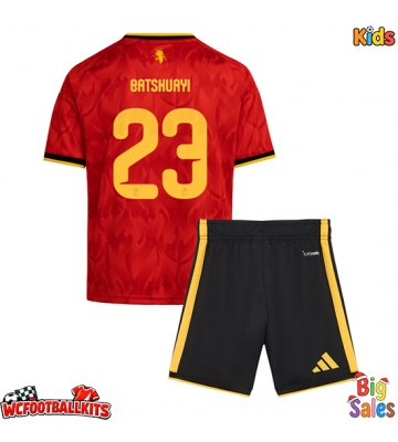 Belgium Michy Batshuayi #23 Replica Home Stadium Kit for Kids World Cup 2026 Short Sleeve (+ pants)